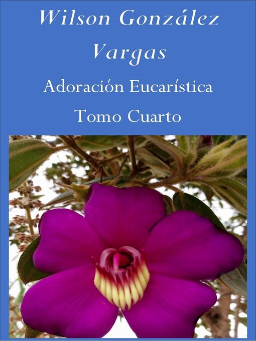 Title details for Adoración Eucarística by WILSON GONZÁLEZ VARGAS - Wait list